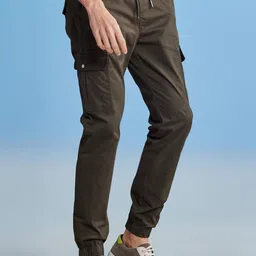 Red Flame Men Stretchable Joggers-image-33