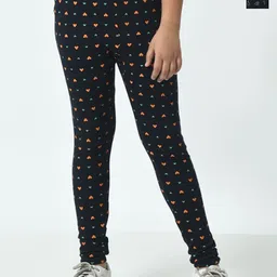 BAESD Girls Pack Of 2 Printed Pure Cotton Ankle Length Leggings-image-76