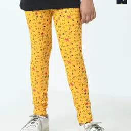 BAESD Girls Pack Of 2 Printed Pure Cotton Ankle Length Leggings-image-82