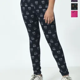 BAESD Girls Pack Of 4 Printed Pure Cotton Ankle Length Leggings-picture-33