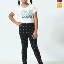 BAESD Girls Pack Of 4 Printed Pure Cotton Ankle Length Leggings-picture-28