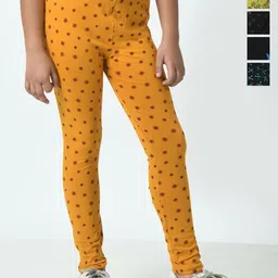 BAESD Girls Pack Of 5 Printed Pure Cotton Ankle Length Leggings-image-95