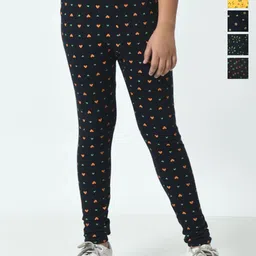 BAESD Girls Pack Of 5 Printed Pure Cotton Ankle Length Leggings-picture-15