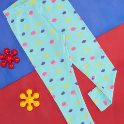 Pantaloons Junior Girls Printed Cotton Ankle Length Leggings-picture-11