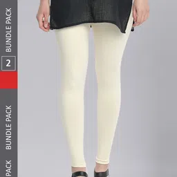 Dollar Missy Pack Of 2 Ankle Length Leggings-picture-28
