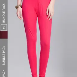 Dollar Missy Pack Of 2 Ankle Length Leggings-picture-42