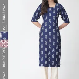 7Threads Pack Of 2 Printed Kurta with Trousers-picture-17