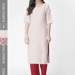 7threads KALINI Pack Of 2 Printed Kurta with Trousers-picture-21