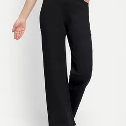Next One Women Smart Straight Fit High-Rise Easy Wash Parallel Trousers-image-42