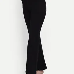 Next One Women Smart Flared High-Rise Easy Wash Trousers-image-89