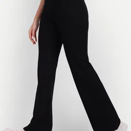 Next One Women Smart Flared High-Rise Easy Wash Bootcut Trousers-picture-21