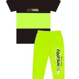 MIST N FOGG Boys Colourblocked T-shirt with Trousers-picture-32