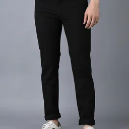 CANOE Men Straight Fit Easy Wash Trousers-picture-34