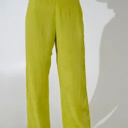 indy Raaga Women Smart Straight Fit Easy Wash Cotton Trousers-image-8