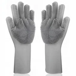 RBGIIT Grey Multi-Purpose Cleaning Gloves-picture-16