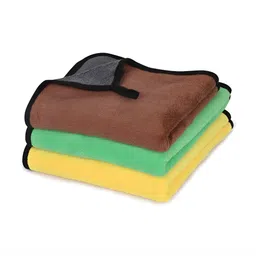 LOOM LEGACY 3 Pieces Yellow & Green Microfiber 600 GSM Kitchen Towels-image-74