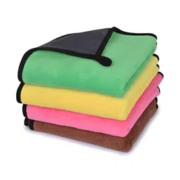 LOOM LEGACY Yellow & Pink 4 Pieces Microfiber Kitchen Towels-image-77