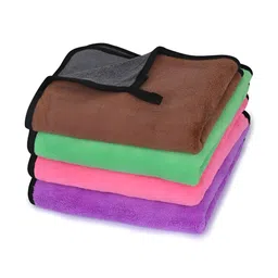 LOOM LEGACY 4 Pieces Green & Brown Microfiber 600 GSM Kitchen Towels-image-92