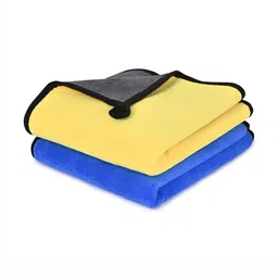 LOOM LEGACY 2 Pieces Yellow & Blue Microfiber 600 GSM Kitchen Towels-image-87
