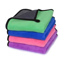 LOOM LEGACY Blue & Pink 4 Pieces 600 GSM Reversible Kitchen Towels-picture-10