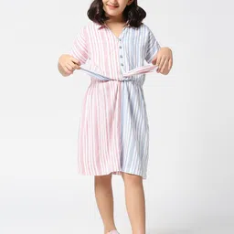 Pepe Jeans Girls Candy Striped Shirt Dress-image-29