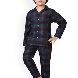 BAESD Boys Checked Printed Pure Cotton Clothing Set image 1
