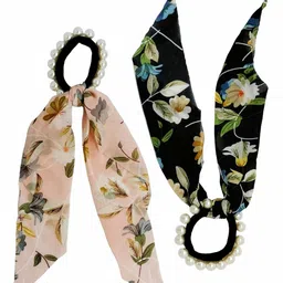 FEMMIBELLA Set of 2 Embellished Ponytail Holders-image-53