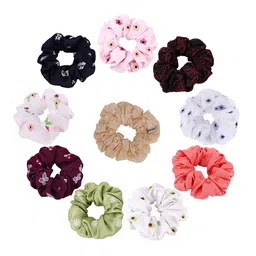 MASQ Women Set of 10 Embellished Ponytail Holders-picture-34