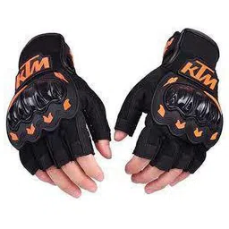 BAESD Men Patterned Leather Breathable Riding Gloves-picture-29