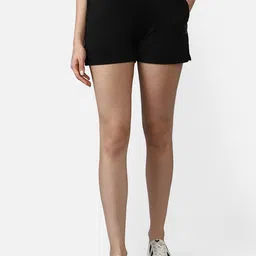 hummel Women Black Running Shorts image 1