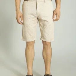 Indian Terrain Men Geometric Printed Cotton Regular Shorts image 1