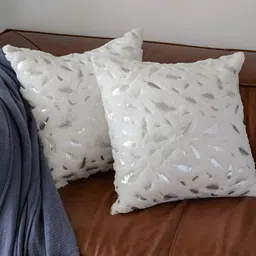 MONKDECOR White Set of 2 Velvet Square Cushion Covers-picture-27