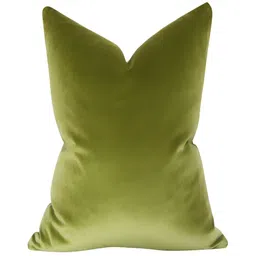 THROWPILLOW Olive Green Velvet Square Cushion Covers-image-1