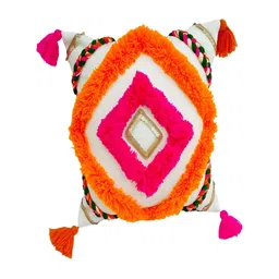 THROWPILLOW White Embroidered Square Cushion Covers-picture-12