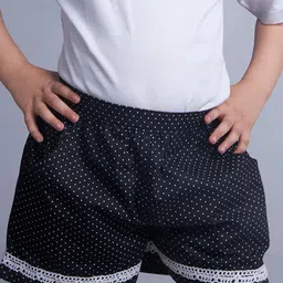 Soleilclo Girls Printed High-Rise Shorts-image-6