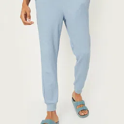 max Men Waffle Patterned Knit Joggers Lounge Pants-picture-36