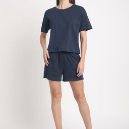 Bene Kleed Round Neck Pure Cotton T-Shirt & Shorts-picture-38