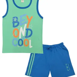 Clothe Funn Boys Printed Pure Cotton T-shirt With Shorts-picture-29