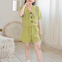 StyleCast x Revolte Girls Green Shirt with Shorts-picture-41