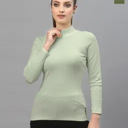 Friskers Pack of 2 High Neck Ribbed Cotton Fitted Tops-picture-18