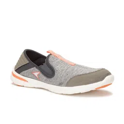 Power Women Grey Textile Walking Non-Marking Shoes-image-24