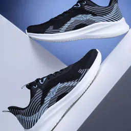 Red Tape Men Black Textile Walking Shoes-image-77
