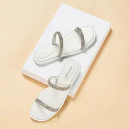 Forever Glam by Pantaloons Embellished Open Toe Flats-picture-37