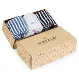 Bonjour Pack Of 3  Assorted Ankle Length Socks-picture-13