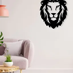 ARTROOMS Black Lion Metal Wall Hanging-image-91