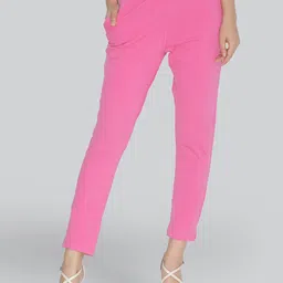 LYRA Women Original Regular Fit Mid-Rise Cotton Trousers-image-22