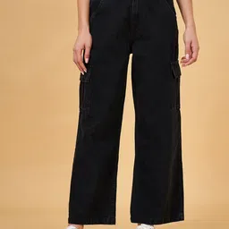 YU by Pantaloons Women Flared Clean Look Stretchable Jeans-picture-19