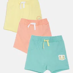 MINI KLUB Boys Pack of 3 Solid Regular Shorts-picture-12