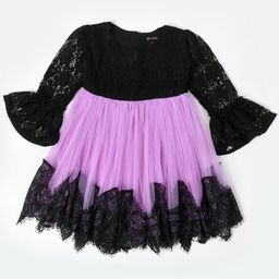 Bella Moda Girls Bell Sleeves Fit & Flare Dress-picture-48