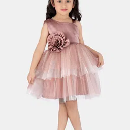 Peppermint Shoulder Strap Neck Layered Fit & Flare Dress-picture-41